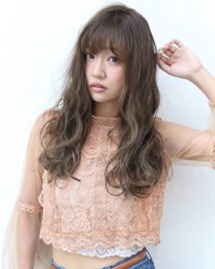 波巻き×オークルベージュ